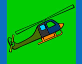 Dibujo Helicóptero de juguete pintado por santi12
