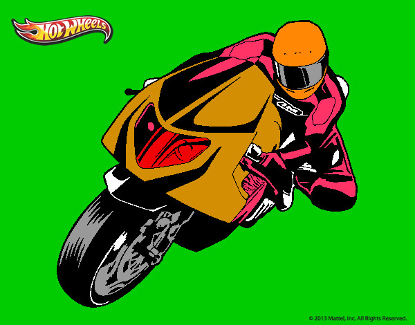 Dibujo Hot Wheels Ducati 1098R pintado por maryel