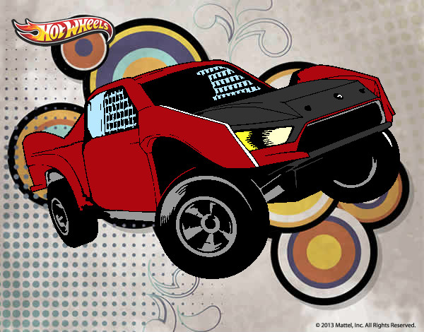 Dibujo Hot Wheels Ford pintado por carlox