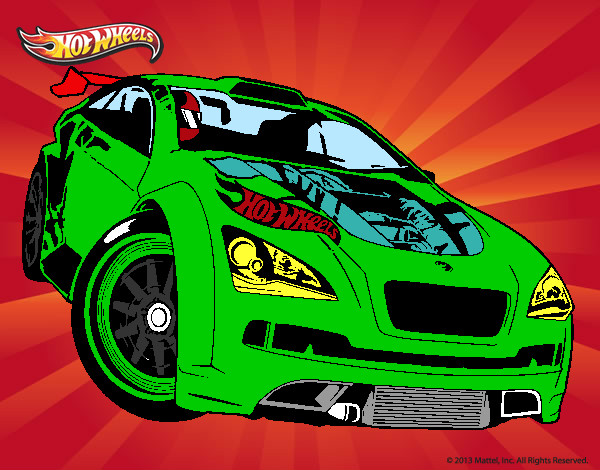 Dibujo Hot Wheels Megane Trophy pintado por paoyjon