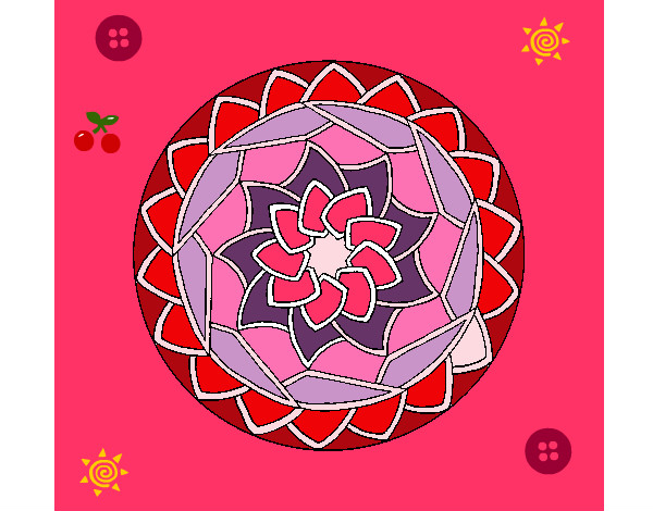 Dibujo Mandala 1 pintado por camilululu