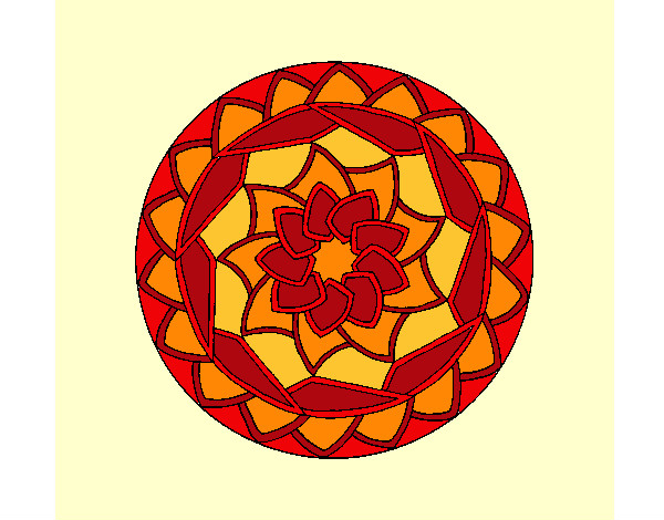 Dibujo Mandala 1 pintado por valuka