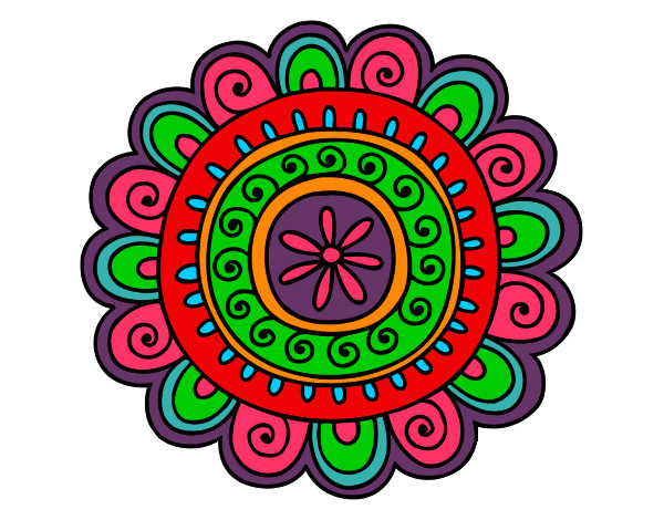 Dibujo Mandala alegre pintado por Homerord