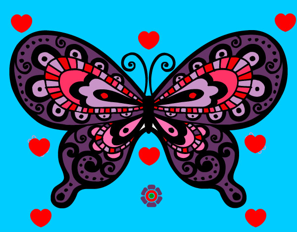 Dibujo Mariposa bonita pintado por camilululu