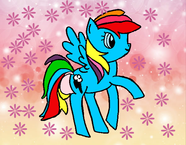 Dibujo Rainbowdash pintado por sofia0