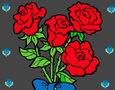 Dibujo Ramo de rosas pintado por valeriitta