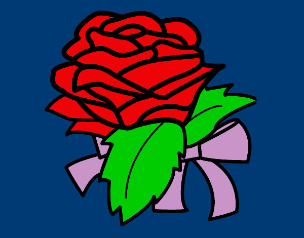 Dibujo Rosa, flor pintado por blazeamy