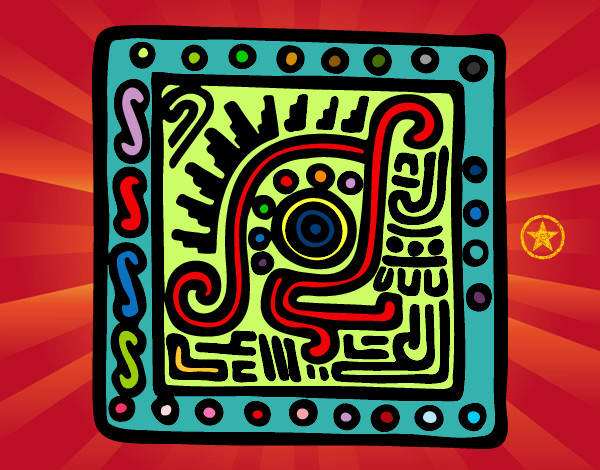 Dibujo Símbolo maya pintado por emily-01