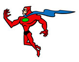 Dibujo Superhéroe poderoso pintado por andresca