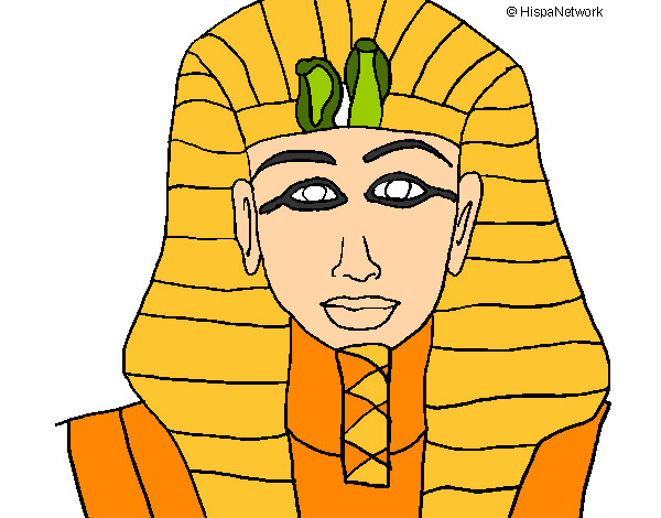 Dibujo Tutankamon pintado por chicacool