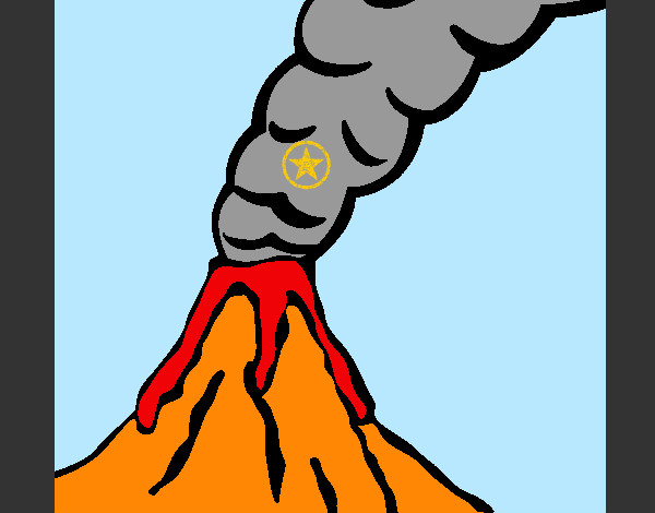 Dibujo Volcán pintado por emily-01