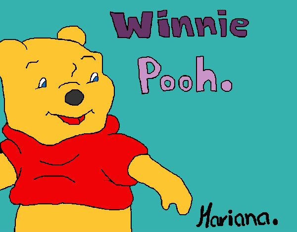 Dibujo Winnie Pooh pintado por jaz22