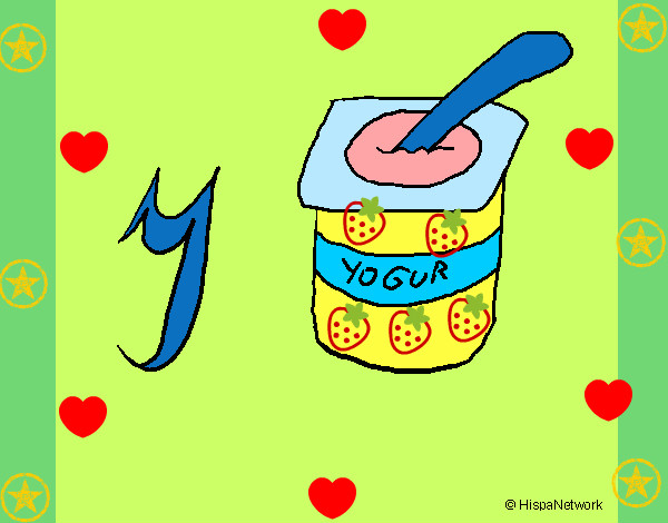Dibujo Yogur pintado por Melisa