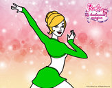 Dibujo Barbie en postura de ballet pintado por escuel433b