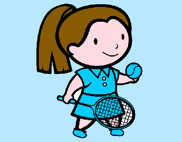 Dibujo Chica tenista pintado por mica10