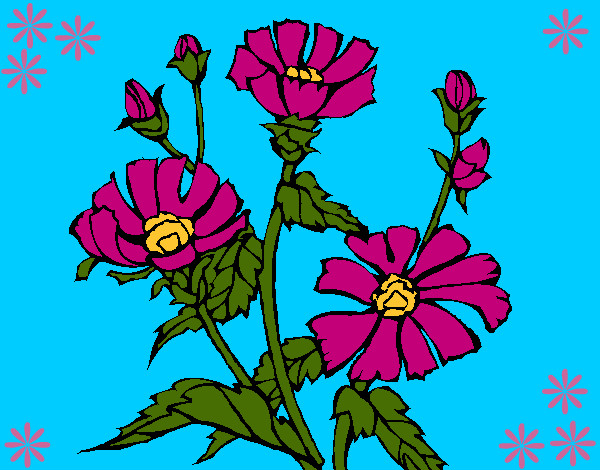 Dibujo Conjunto floral pintado por dan_par