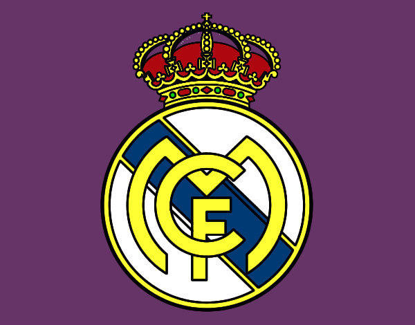 Dibujo Escudo del Real Madrid C.F. pintado por DIEGO-ANA