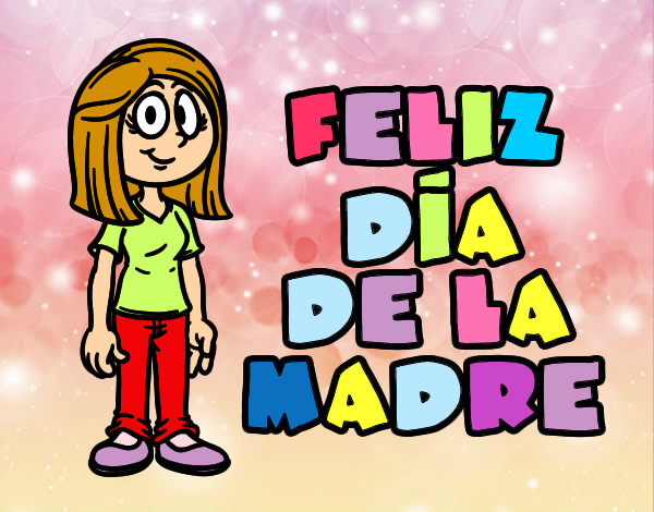 Dibujo Feliz día de la madre pintado por Valeria28