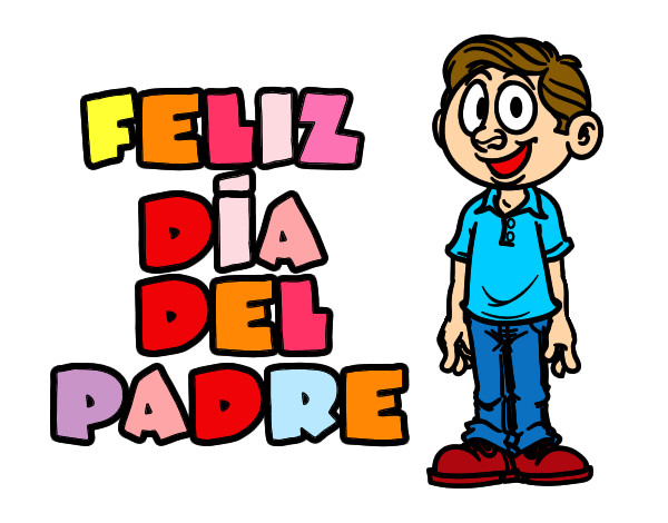 Dibujo Feliz día del padre pintado por Valeria28