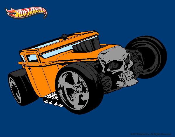 Dibujo Hot Wheels Bone Shaker pintado por claudix