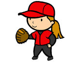 Dibujo Jugadora de béisbol pintado por Eliizitaa