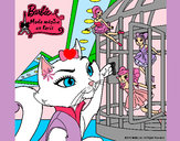 Dibujo La gata de Barbie descubre a las hadas pintado por gamergirl