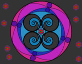 Dibujo Mandala 5 pintado por valeriitta