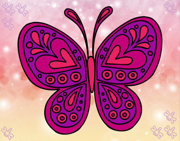 Dibujo Mandala mariposa pintado por dan_par