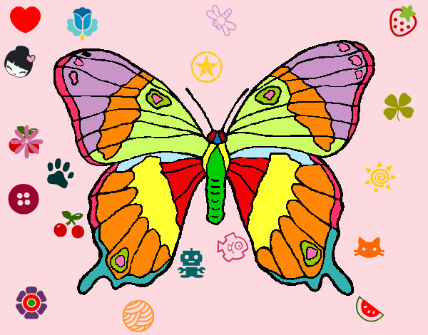 Dibujo Mariposa silvestre pintado por mariaeuge