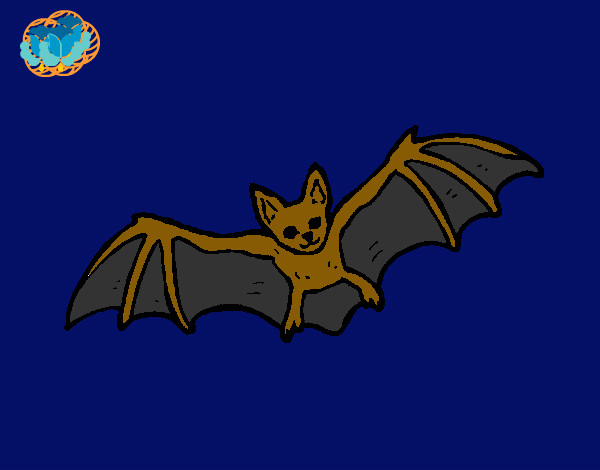 Dibujo Murciélago volando pintado por aria1D