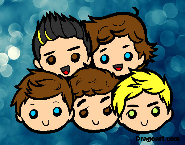 Dibujo One Direction 2 pintado por NYLIA