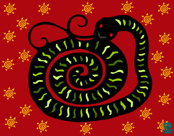 Dibujo Signo de la serpiente pintado por MADALIN