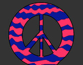 Dibujo Símbolo de la paz pintado por harrylu1
