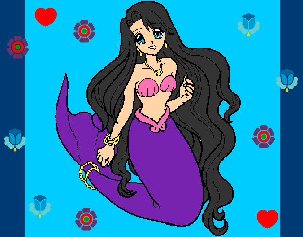 Dibujo Sirenita pintado por gamergirl