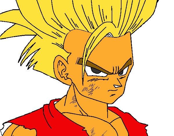 Dibujo Son Gohan pintado por vcxnb