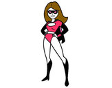 Dibujo Superheroina pintado por camila921