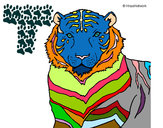 Dibujo Tigre 3 pintado por Horsyta