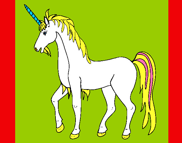 Dibujo Unicornio II pintado por picac