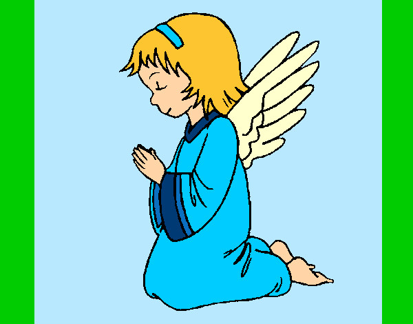 Dibujo Ángel orando pintado por Lulita102