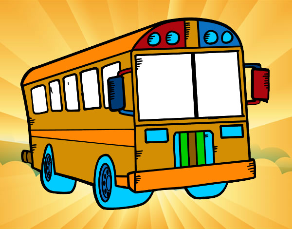 Dibujo Autobús del colegio pintado por lamuerte
