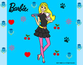 Dibujo Barbie y su mascota pintado por gamergirl