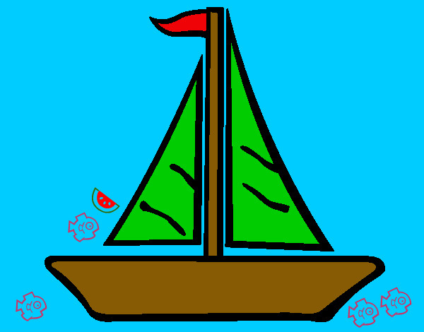 Dibujo Barco velero 1 pintado por rgbp