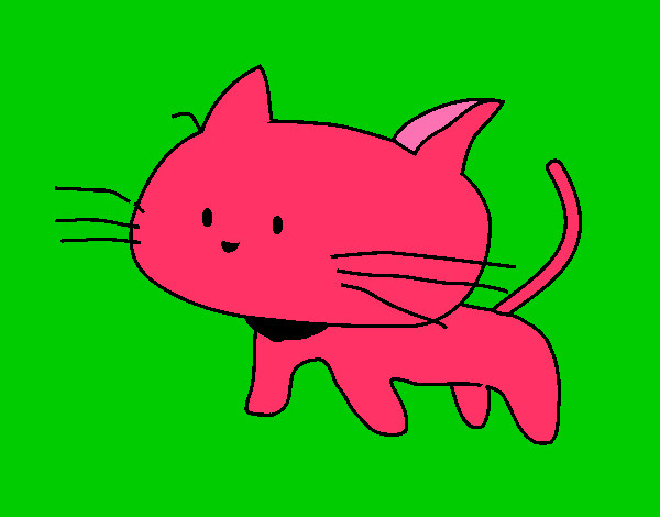 Dibujo Cría de gato pintado por eren