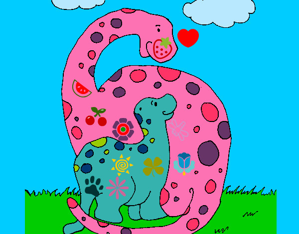 Dibujo Dinosaurios pintado por Horsyta