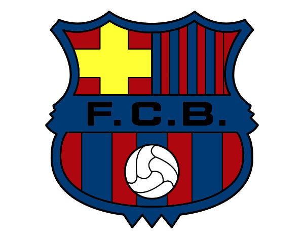 Dibujo Escudo del F.C. Barcelona pintado por vinicinho
