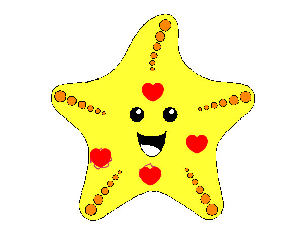 Dibujo Estrella de mar 1 pintado por anggelo
