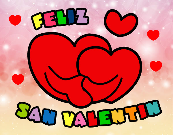 Dibujo Feliz San Valentin pintado por rosme09