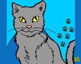 Dibujo Gato pintado por mandalista