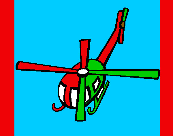 Dibujo Helicóptero V pintado por lamuerte