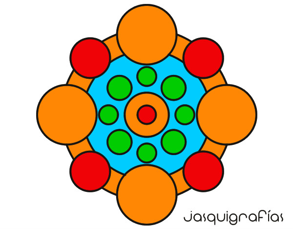 Dibujo Mandala con redondas pintado por tizi2014